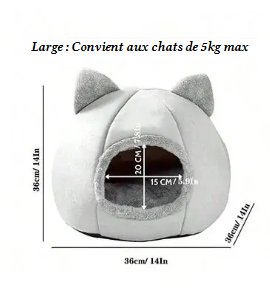 Litconfor™ - Niche pour chat ultra confortable - Cats univer